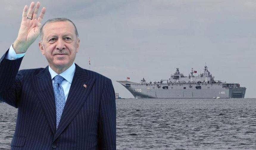 Erdoğan’dan TCG Anadolu’da "Zafer Yolculuğu" mesajı