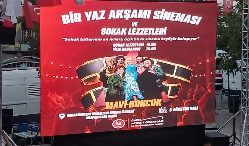 Keçiören'de açık hava sinema nostaljisi