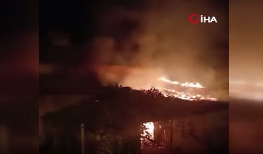 Ankara Elmadağ’da müstakil evde yangın paniği!