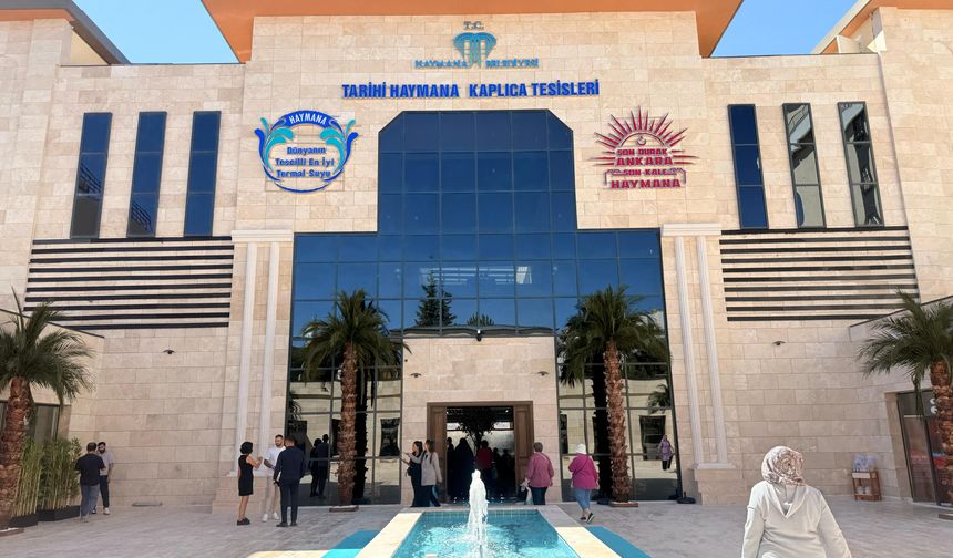Termal turizmin gözdesi Haymana, yeni tesisle tarih yazdı