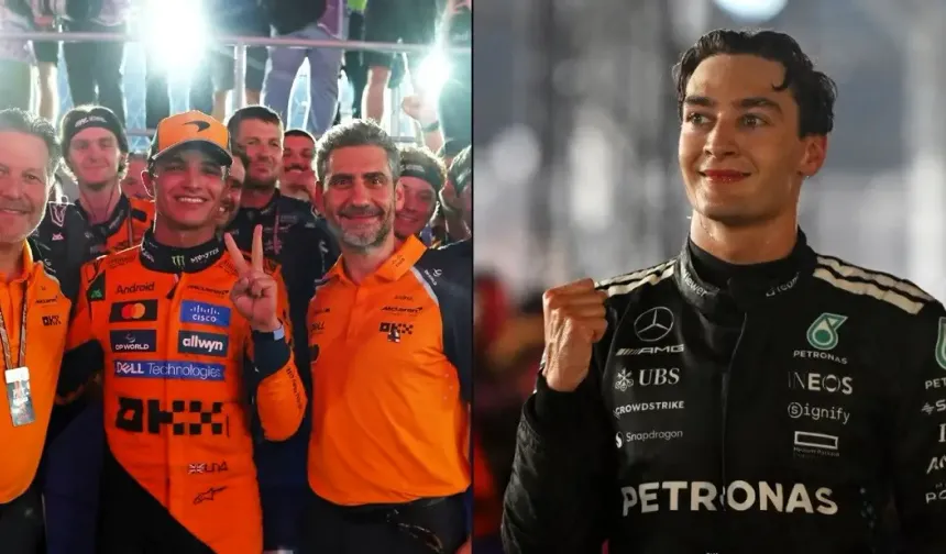 Singapur GP: Yarışı Russell kazandı McLaren Takımlar Şampiyonluğunu garantiledi