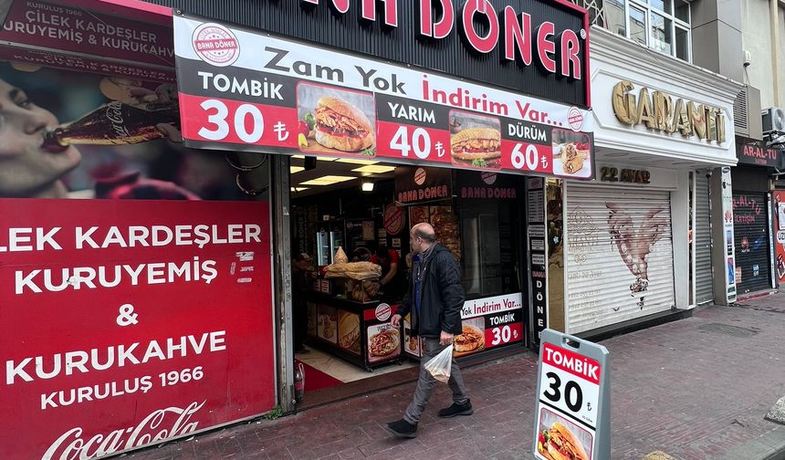Dönerci fiyatları trajikomik seviyeye çekti! Zam yok, indirim var