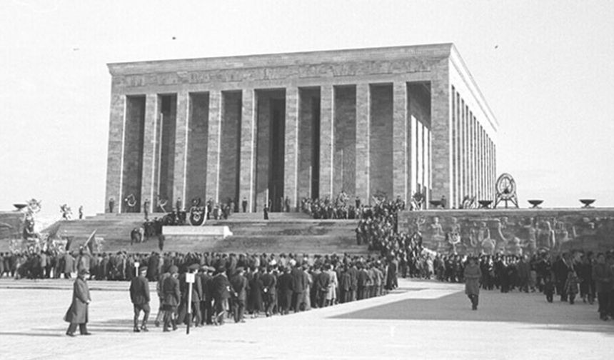 Anıtkabir inşaatının arşiv görüntüleri gün yüzüne çıktı