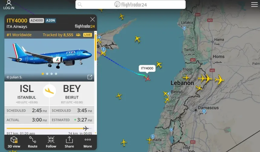 Papa 14. Leo’nun uçağı Lübnan’ın Başkent’i Beyrut’a indi