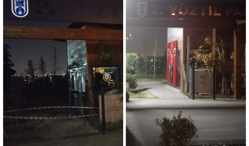 2. Yüzyıl Parkın'da aydınlatma sorunu çözüldü!