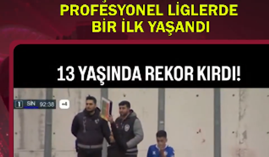 Sincanlı genç futbolcu Ankaraspor’da tarihe adını yazdırdı