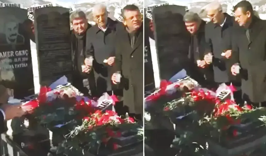 CHP'den Genç'in mezarındaki rakı görüntülerine şok yanıt: "O zaman genel başkan değildi"