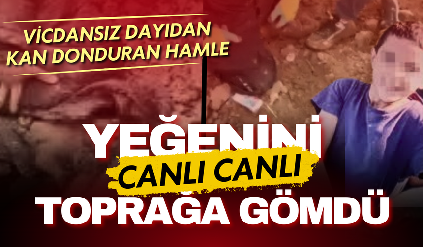 Yeğenini diri diri toprağa gömen dayıdan kan donduran hamle: Aramalara katıldı