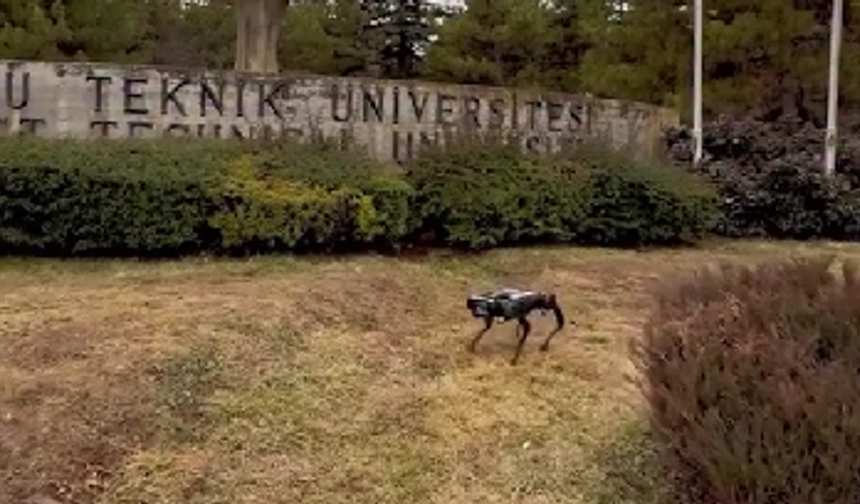 ODTÜ'den viral akıma robot köpekli yanıt: "Bu da bizim mottişimiz"