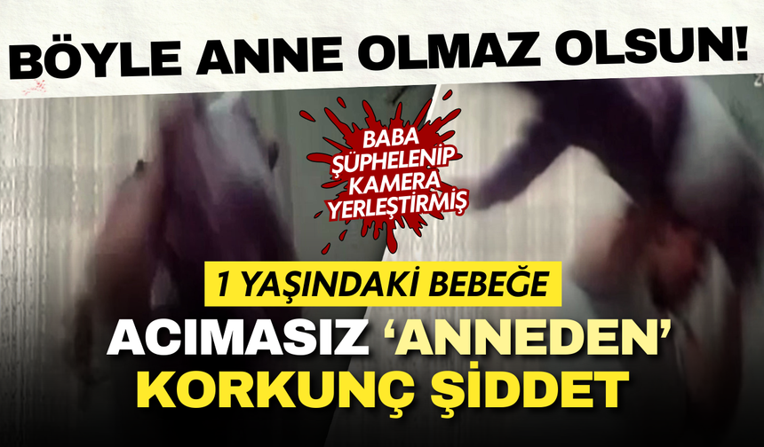 Eve gizli kamera yerleştiren baba hayatının şokunu yaşadı! 1 yaşındaki bebeği böyle darp etti!