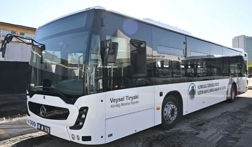 Tiryaki sözünü tuttu: Altındağ’da öğrenci ulaşımı kolaylaştı