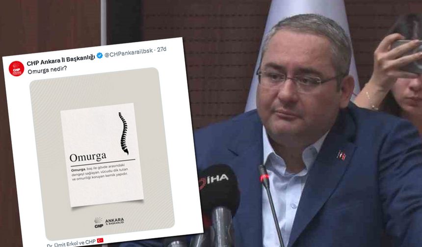 CHP Ankara İl Başkanlığı’ndan Mesut Özarslan’a dikkat çeken gönderme