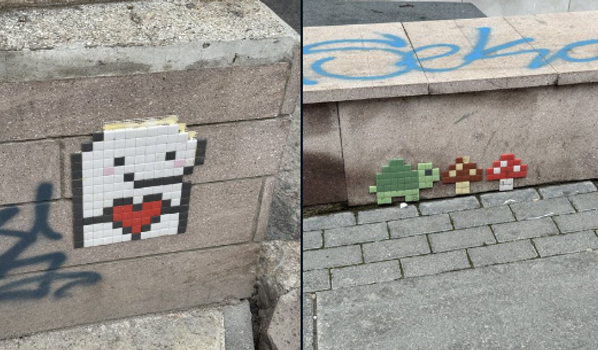 Gri betonlara renkli dokunuş: Pixel art akımı Ankara'yı sardı!