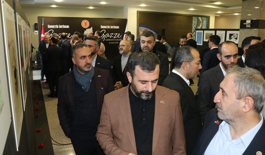 HAKSİAD Ankara Şubesi’nden TBMM’deki “Gazze” sergisine ziyaret