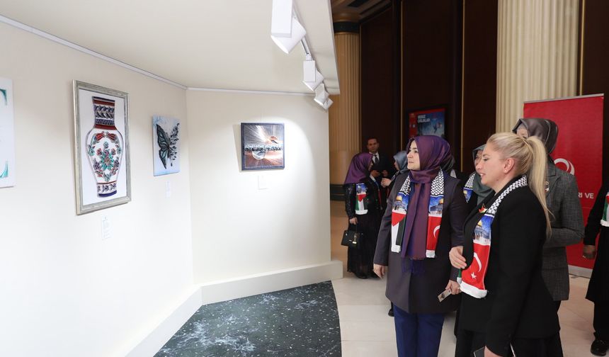 Şehit yakınlarından Gazze'ye anlamlı mesaj: "Sessiz Çığlıklar" sergisi Ankara'da açıldı