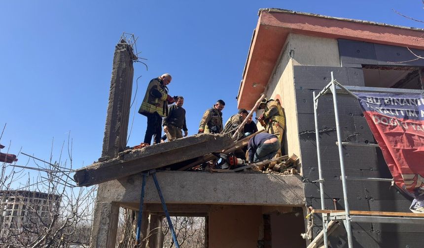 Ankara’da kaçak villa inşaatında kaza: 2 işçi yaralandı!