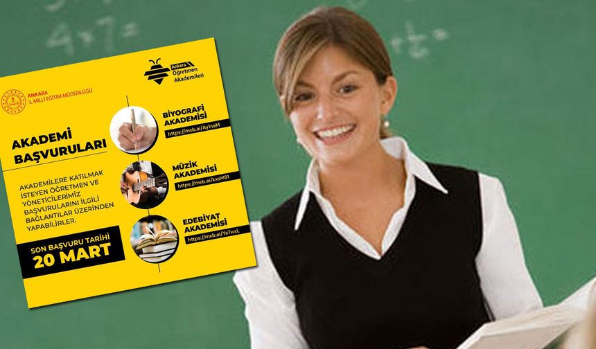 Ankara’da Öğretmen Akademileri için başvurular başladı