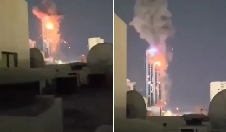 İran’dan Dubai’de ABD bankasına İHA saldırısı: Gökdelende patlama ve yangın