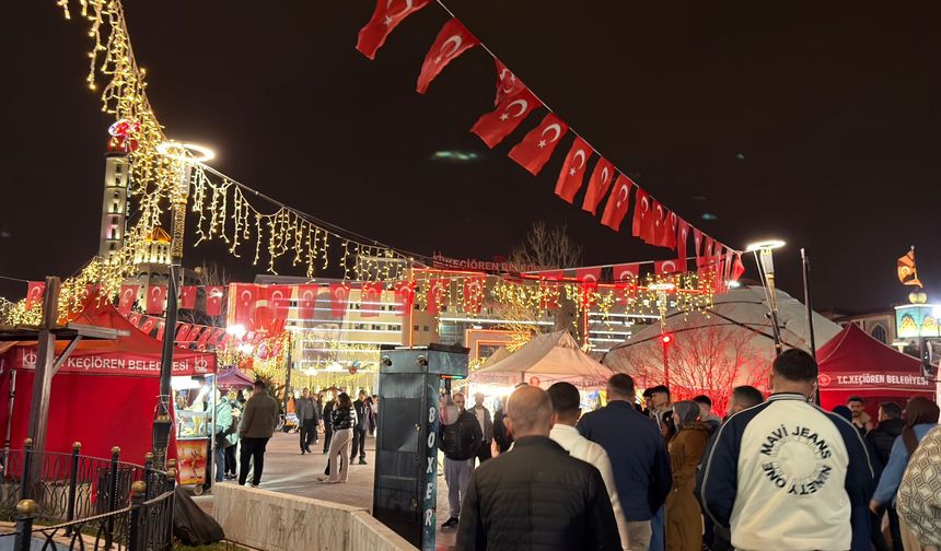 Ankara Keçiören’de Ramazan Coşkusu: Ramazan Sokağı Ziyaretçilerini Ağırlıyor
