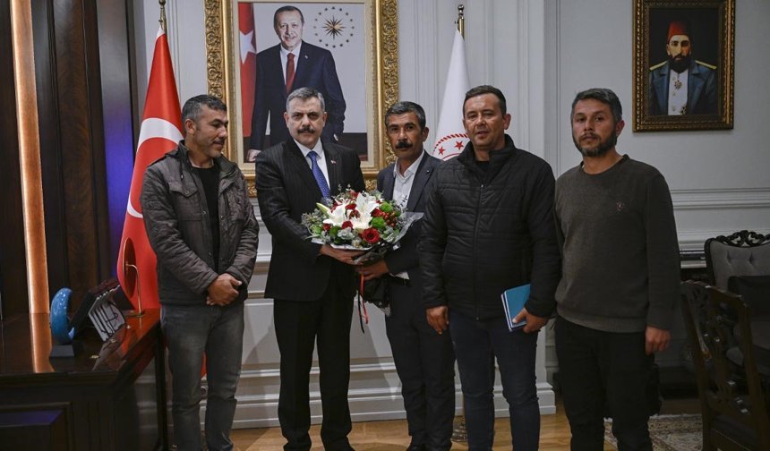 Madencilerden Bakan Çiftçi’ye teşekkür ziyareti!