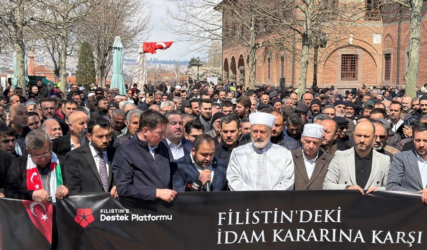 Ankara’da İsrail’in idam yasası protesto edildi!