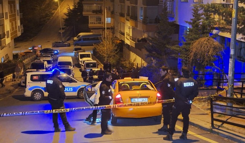 Ankara takside kanlı tartışma: Arkadaşını vurup teslim oldu!