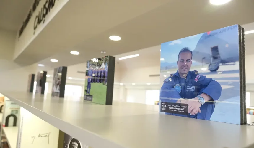 Şehit Hava Pilot Yarbay Gökhan Korkmaz anısına çalışma salonu açıldı