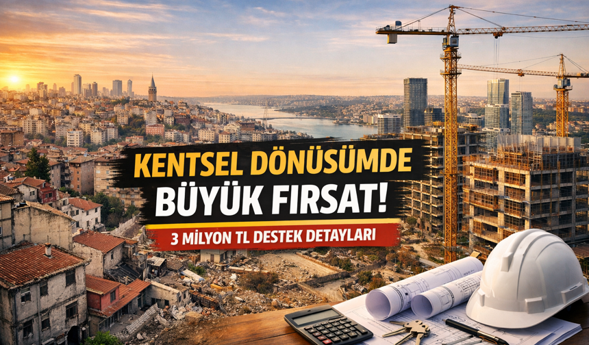 Dev destek paketi açıklandı: 3 milyon TL'lik kentsel dönüşüm kredisinin yol haritası...