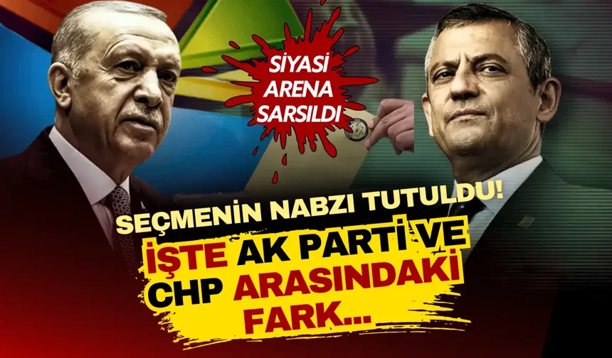 Seçmenin nabzı tutuldu! AK Parti ve CHP arasındaki fark ne kadar? İşte son rakamlar