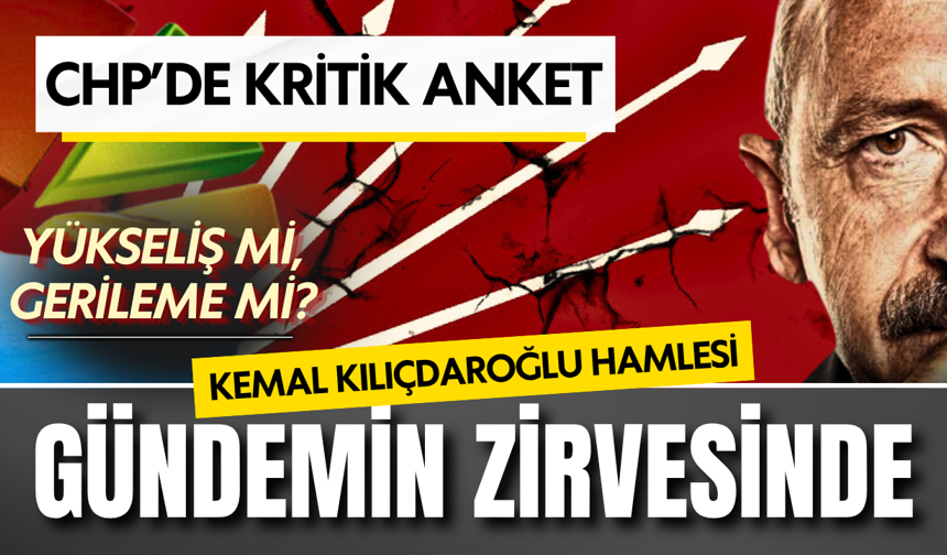 Siyaset kulisleri bu anketi konuşuyor! Kılıçdaroğlu hamlesi CHP’yi uçuruyor mu, batırıyor mu?