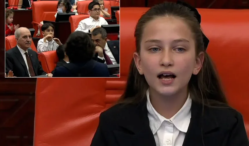 TBMM'de 23 Nisan özel oturumu: İnci Yıldız Şentürk’ün konuşması duygulandırdı