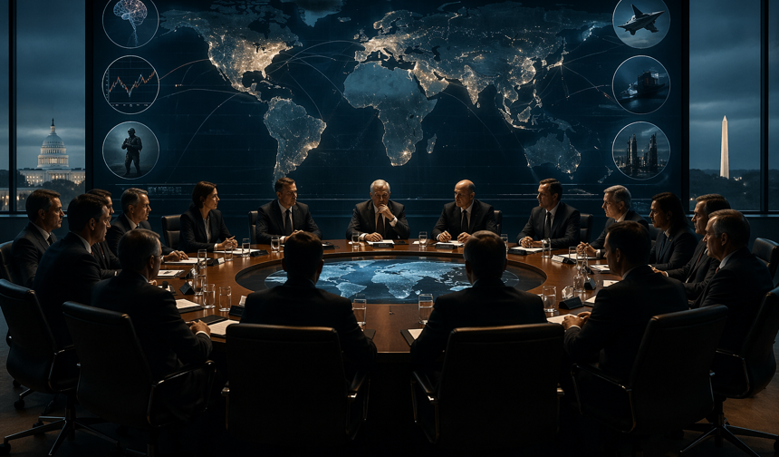 Kapalı kapılar ardında dünya planı! Gizemli masada Türk isimler de var