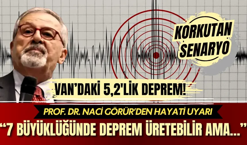 Van’daki 5,2'lik deprem sonrası Naci Görür'den kritik uyarı!