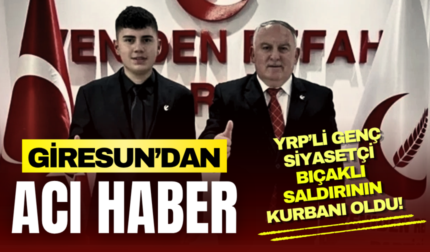 YRP'li genç siyasetçi Utku Konak bıçaklı saldırının kurbanı oldu!