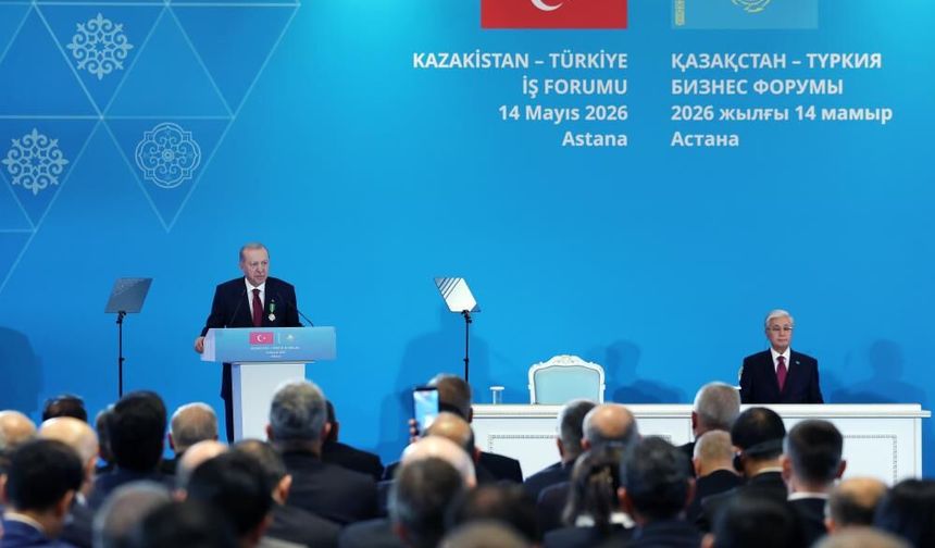 Erdoğan’dan Kazakistan'da Avrasya vurgusu: Hazar geçişli orta koridor için yeni hamle!