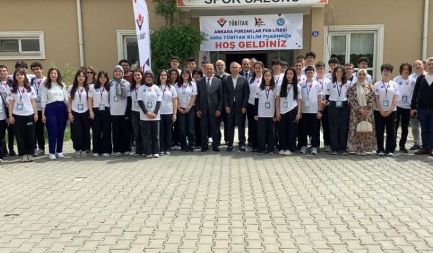 Ankara Pursaklar'da TÜBİTAK Bilim Fuarı Açıldı