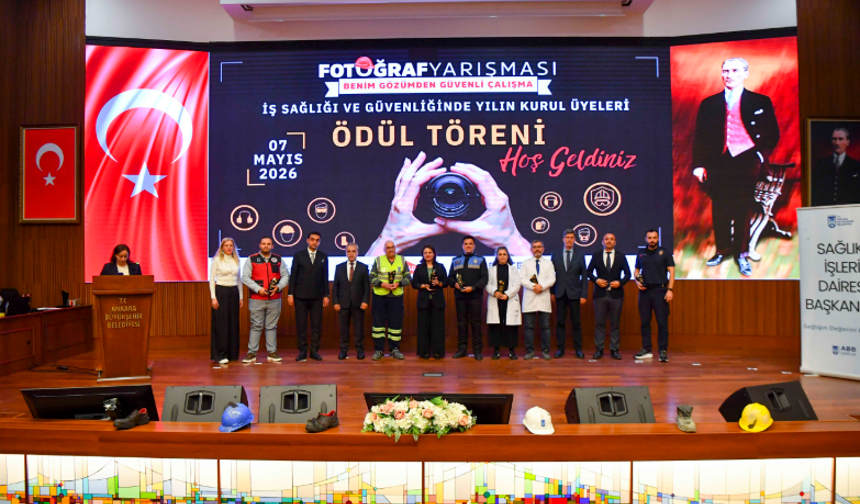 Ankara'da İSG haftasına özel tören: Güvenli çalışmayı anlatan kareler ödüllendirildi!