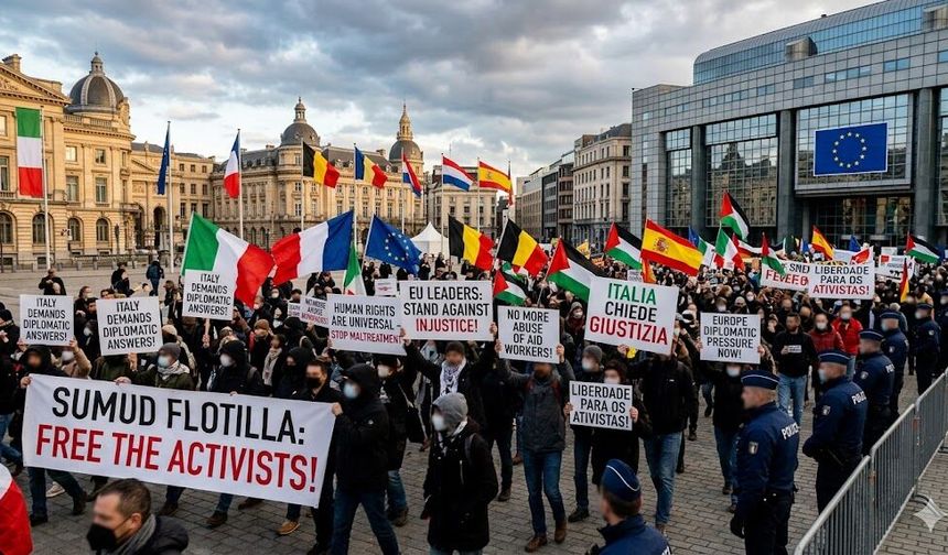 Aktivistlere kötü muamele ortalığı ayağa kaldırdı: Avrupa'dan İsrail'e diplomatik baskı!
