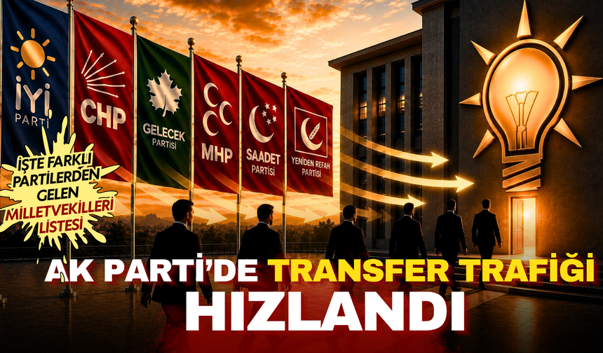 AK Parti’de transfer trafiği hızlandı: İşte farklı partilerden gelen milletvekilleri listesi