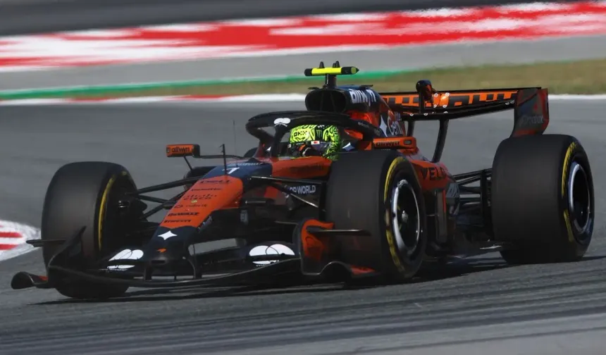 Barselona-Katalonya GP: Norris ikinci antrenmanı önde tamamladı