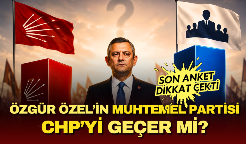 ORC anketinde dikkat çeken sonuç: Özgür Özel’in muhtemel partisi CHP'yi geçer mi?
