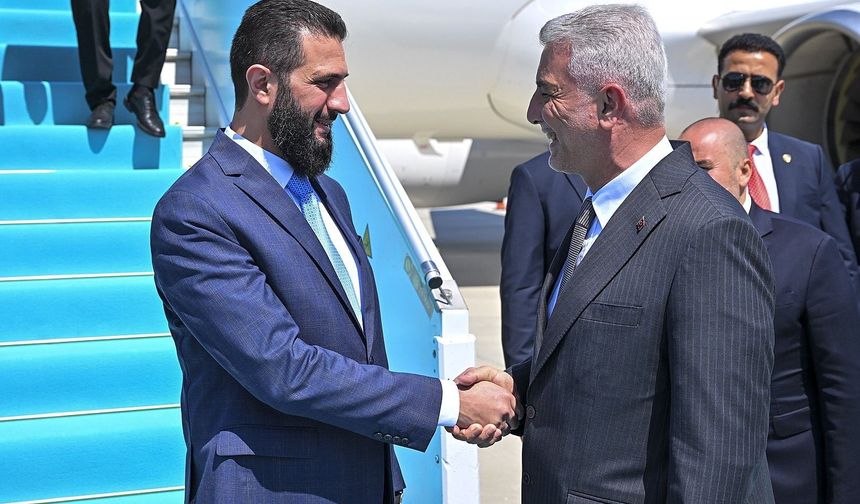 Suriye Cumhurbaşkanı Ahmed Şara Ankara'da!