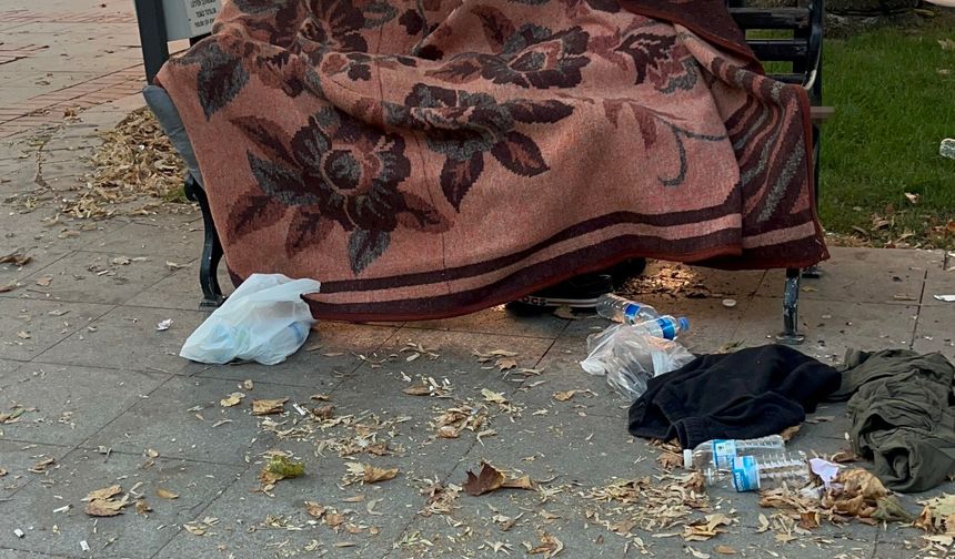 Parkta uyuyan adamdan acı haber: Bankta hareketsiz bulundu