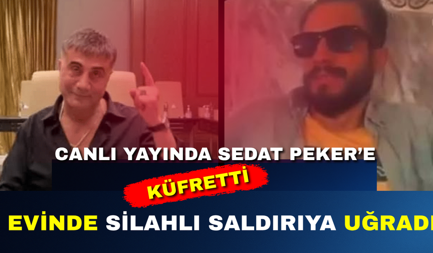 Canlı yayında Sedat Peker'e küfretti: Evinde kurşunların hedefi oldu!