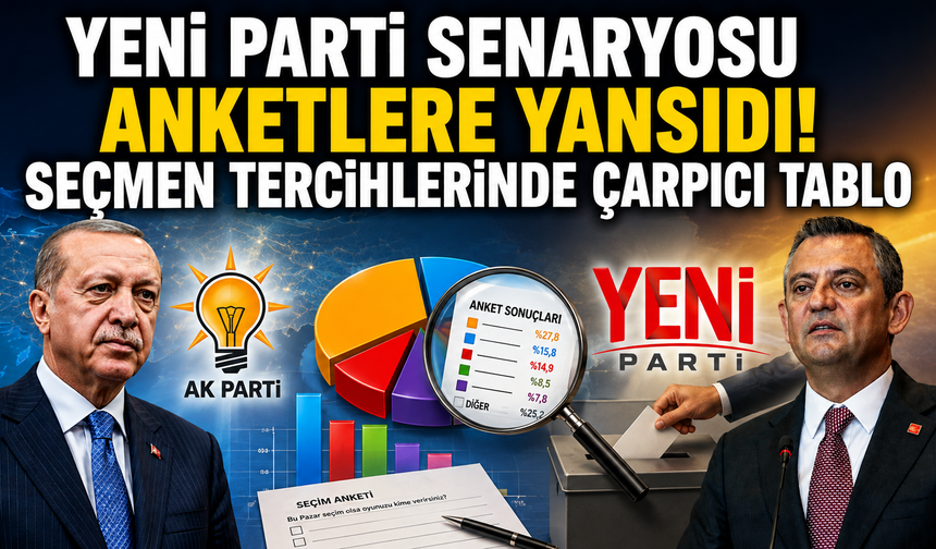 Yeni Parti senaryosu anketlere yansıdı! Seçmen tercihlerinde çarpıcı tablo