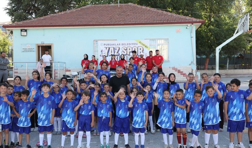 Pursaklar'da Yaz Spor Okulları geleceğin sporcularını yetiştiriyor!