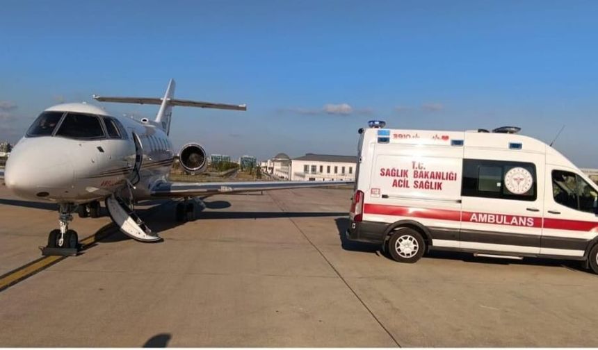 Kırklareli'nden Ankara'ya zamanla yarış! Ağır yaralı hasta hava ambulansıyla sevk edildi
