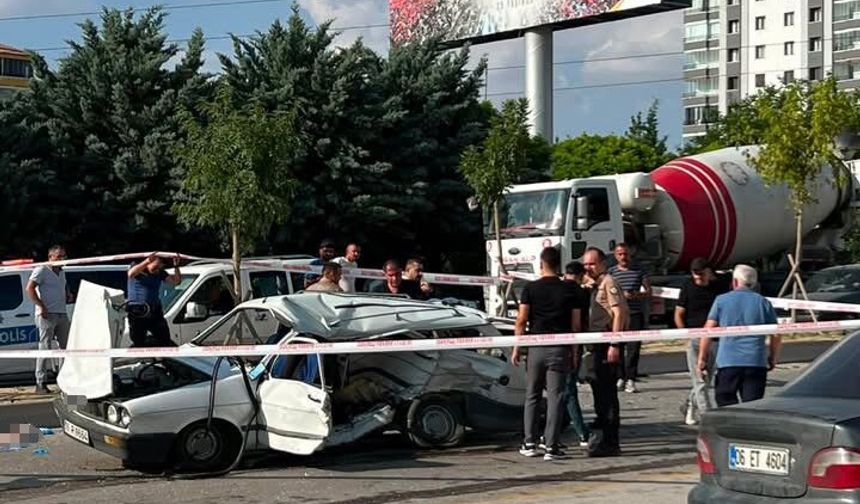 Ankara'daki trafik kazası can aldı! 1 kişi öldü, 2 kişi yaralandı