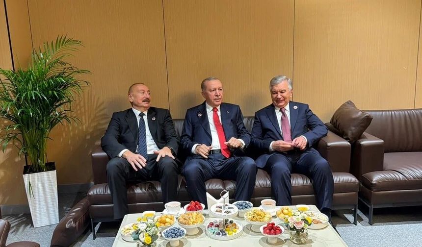 Cumhurbaşkanı Erdoğan’dan Bişkek’te kritik temas: Aliyev ve Mirziyoyev ile görüştü