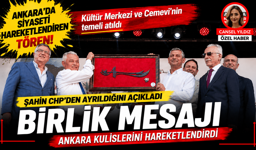 Mamak'taki temel atma töreni sonrası Ankara kulisleri hareketlendi!